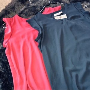 Loft Flutter Sleeveless Tops Petite Small